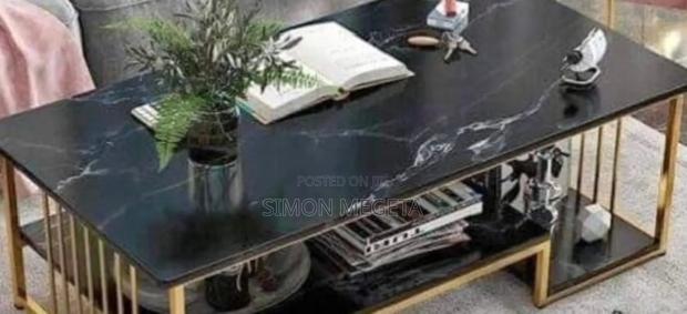 Black Marble Coffee Table Executive - main view