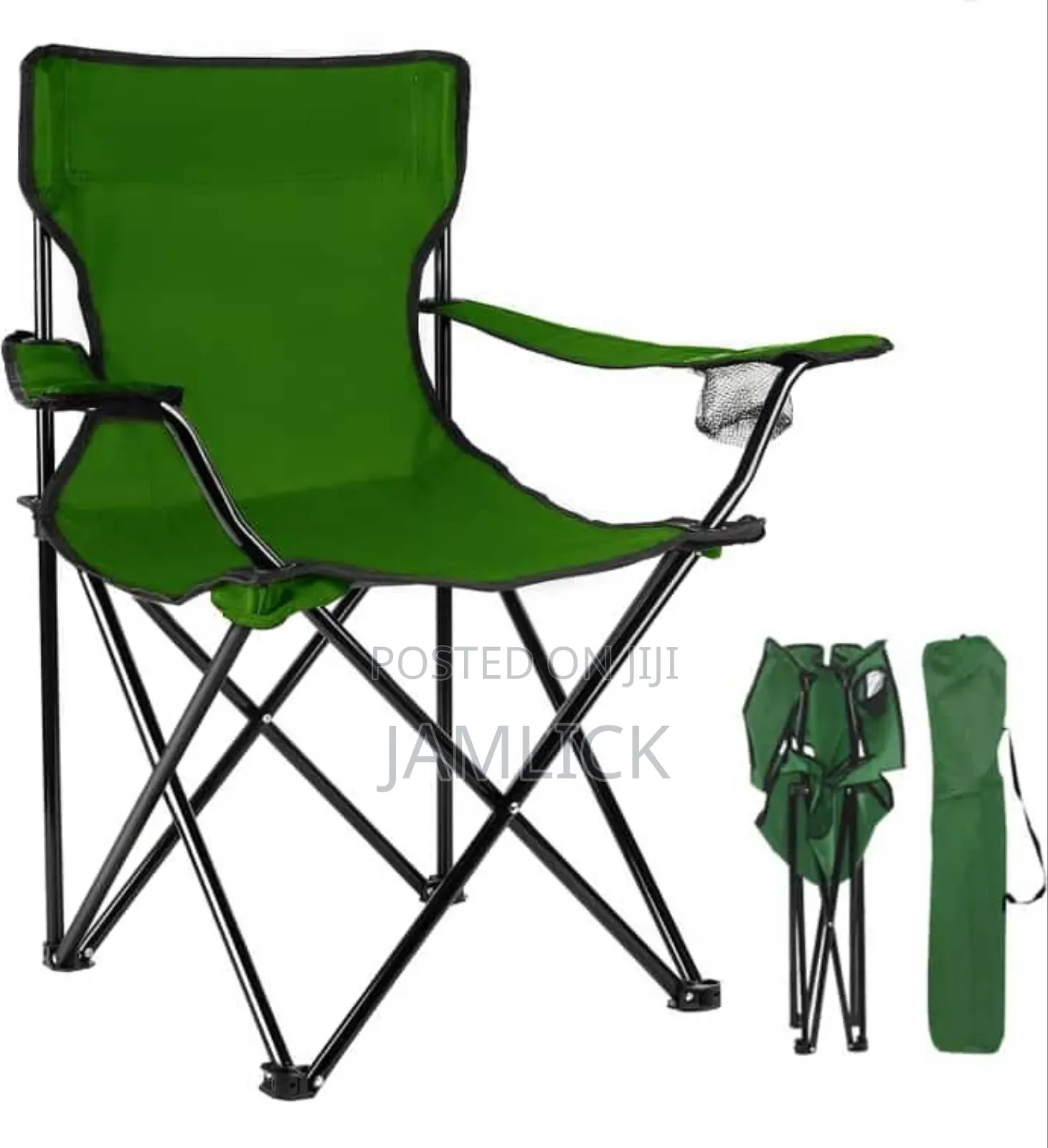 Green Foldable Camping Chair - Km