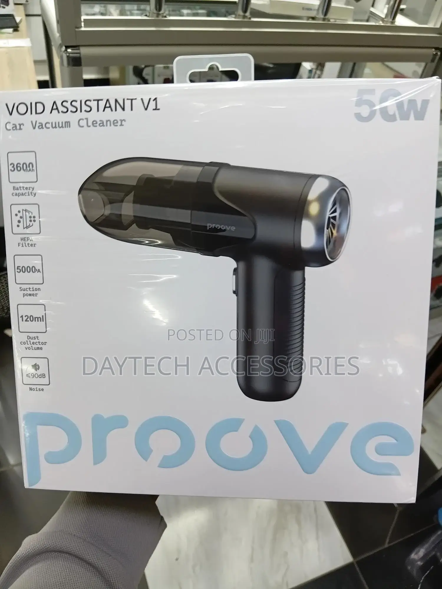 The Proove Void Assistant V1 Is a Portable Car Vacuum Cleaner - Black