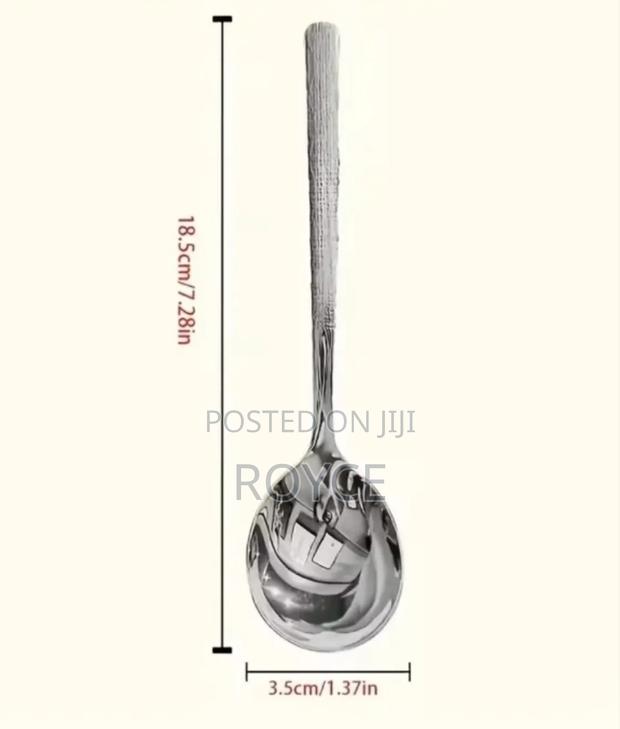 304 Stainless Round / Soup Spoon-6pcs - thumbnail 4