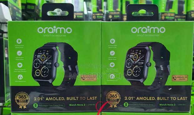 Oraimo Nova 2 Amoled Smartwatch (Bluetooth Call, Ip68, 2.01") - thumbnail 2