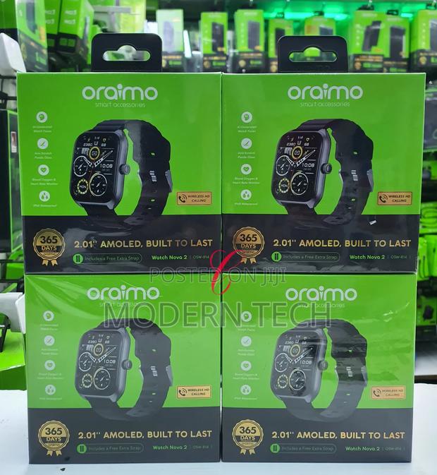 Oraimo Watch Nova 2 Smartwatch – 2.01" Amoled Display Smart Watch