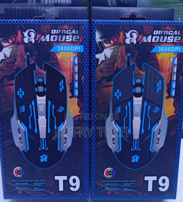 T9 Optical Gaming Mouse, a Wired Usb