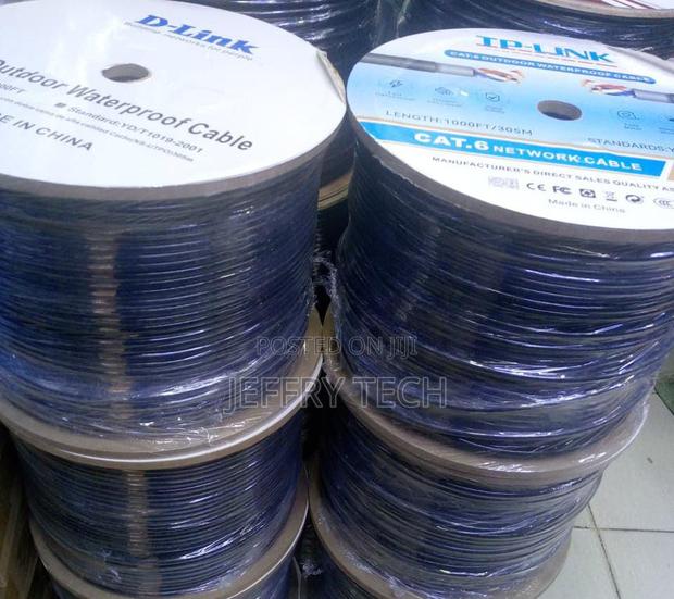 D-link Cat6 Outdoor Waterproof Network Cable Roll. Length: 305m.