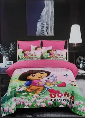 4pc Girls Cartoon-themed Duvet Set