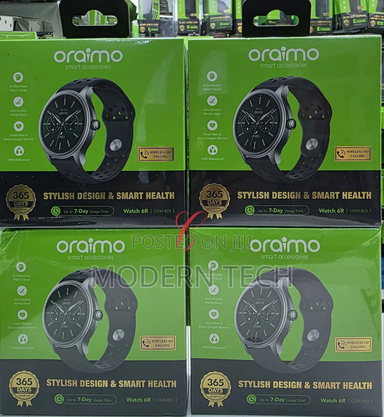 Oraimo Watch 6r Smartwatch – 1.39 Anti-Scratch Glass, Ip68 Waterproof