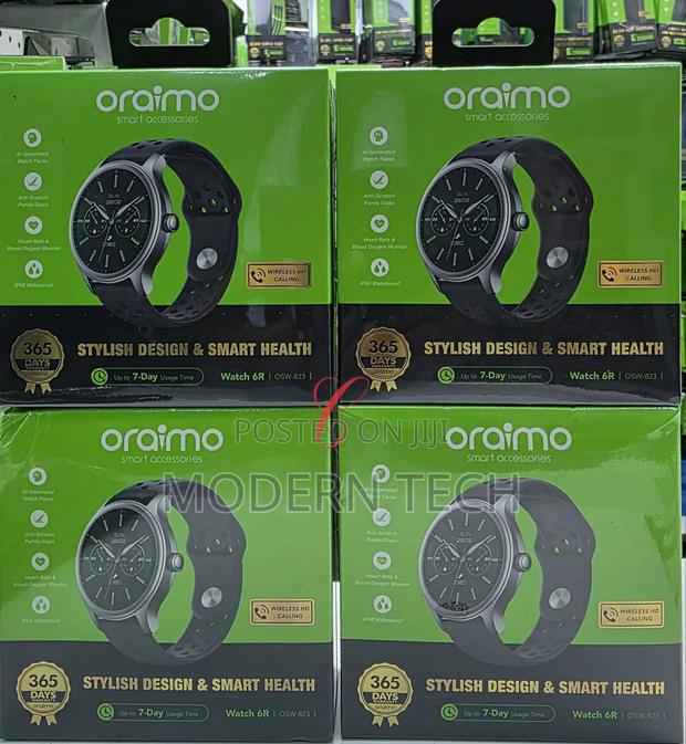 Oraimo Watch 6r Smartwatch – 1.39 Anti-Scratch Glass, Ip68 Waterproof
