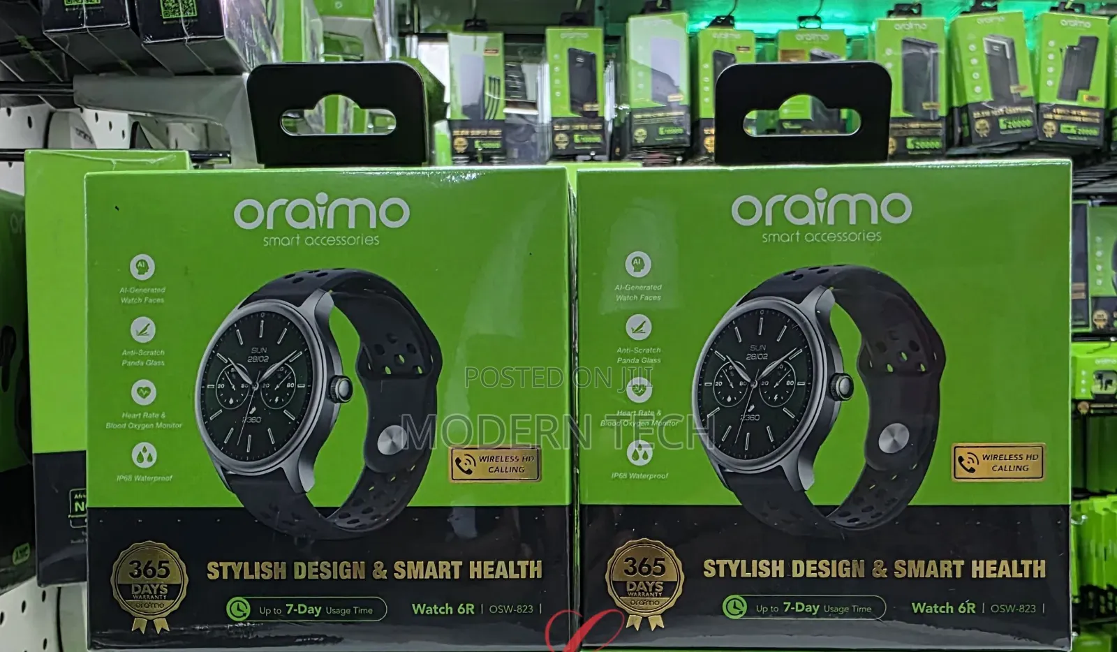 Oraimo Watch 6r Smartwatch With 1.39" Display Ip68 Waterproof