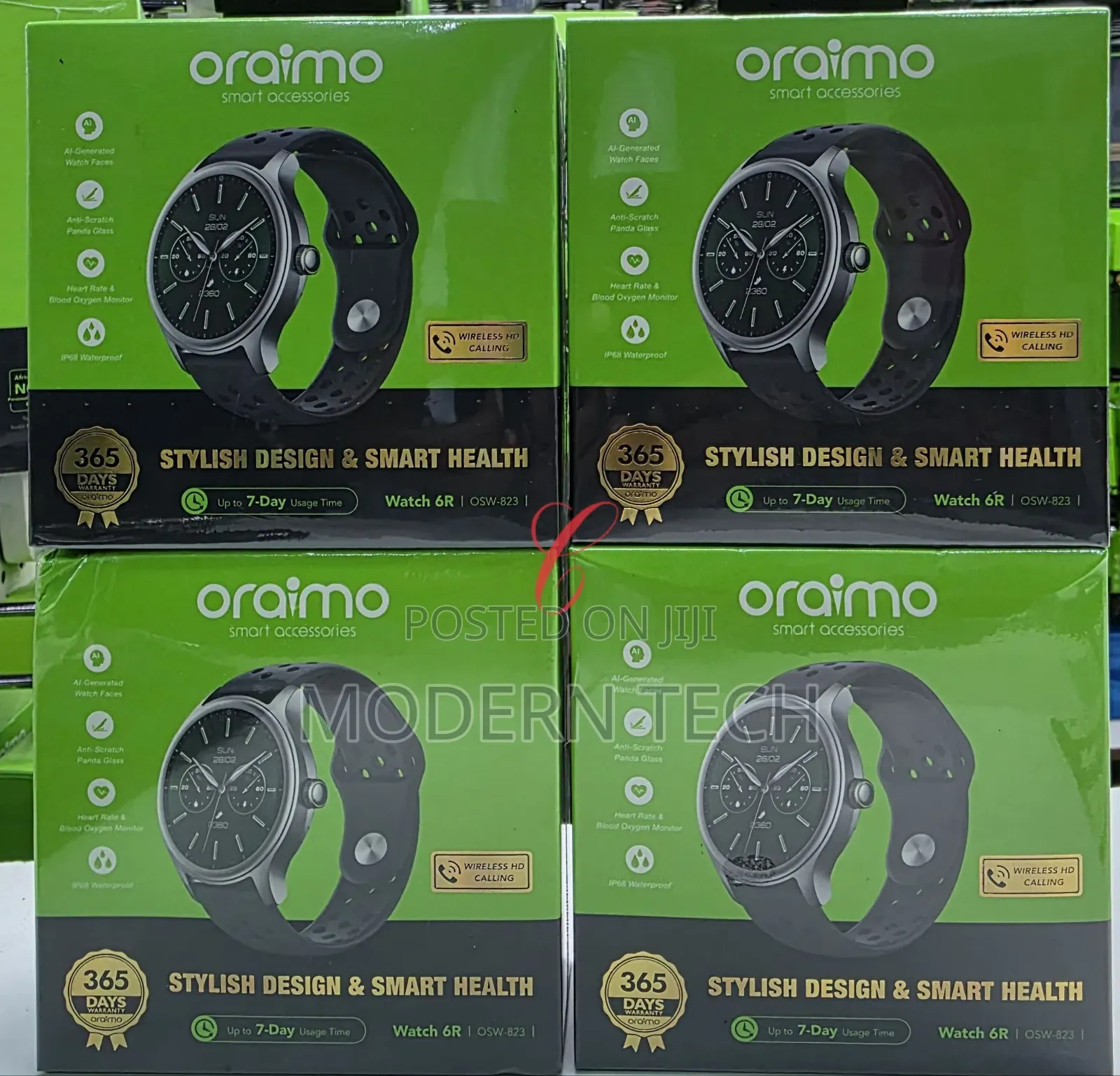 Oraimo Watch 6r Smartwatch With 1.39" Display Ip68 Waterproof