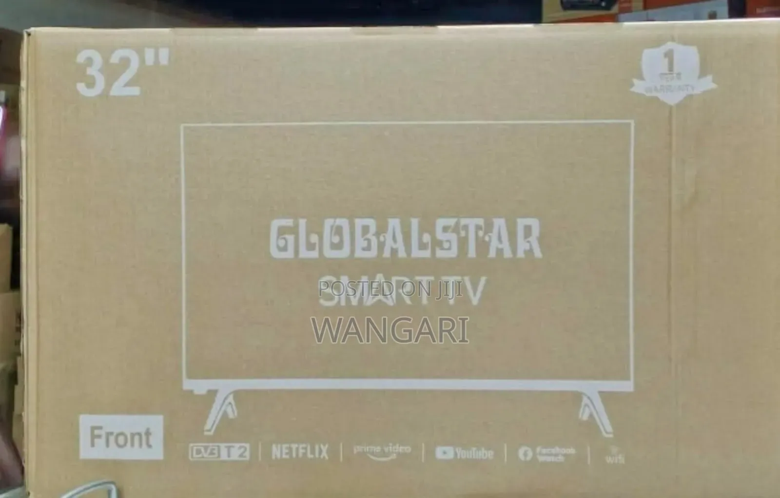 Frameless Design. 32 Inch Globalstar Smart Tv