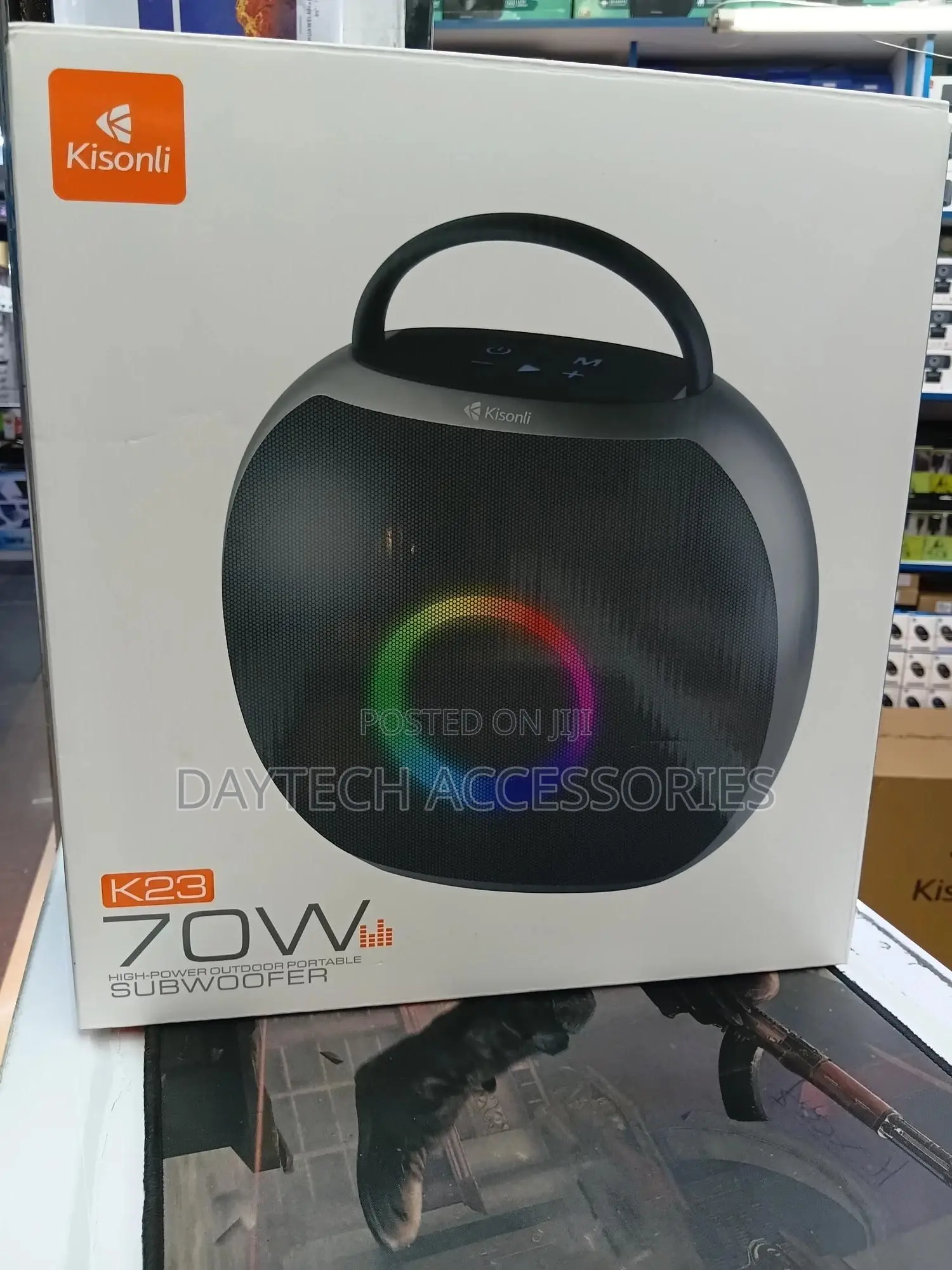 This Is a Kisonli Portable Subwoofer - Bluetooth