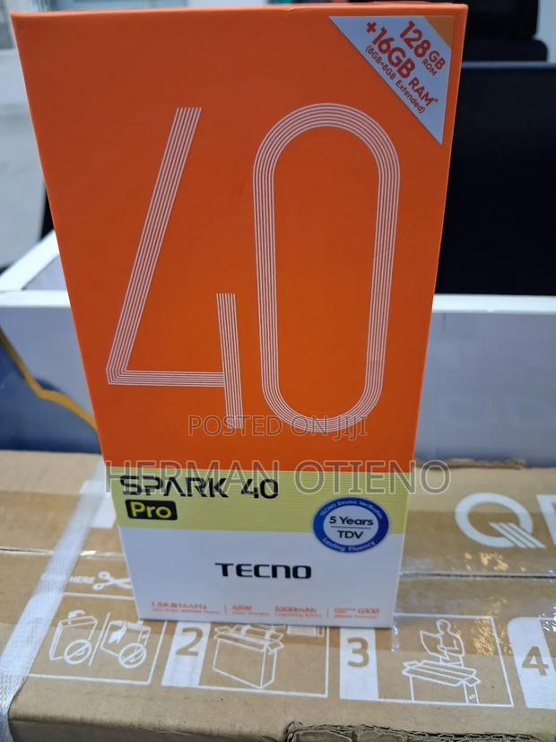 New Tecno Spark 40 Pro 128 GB Black - main view
