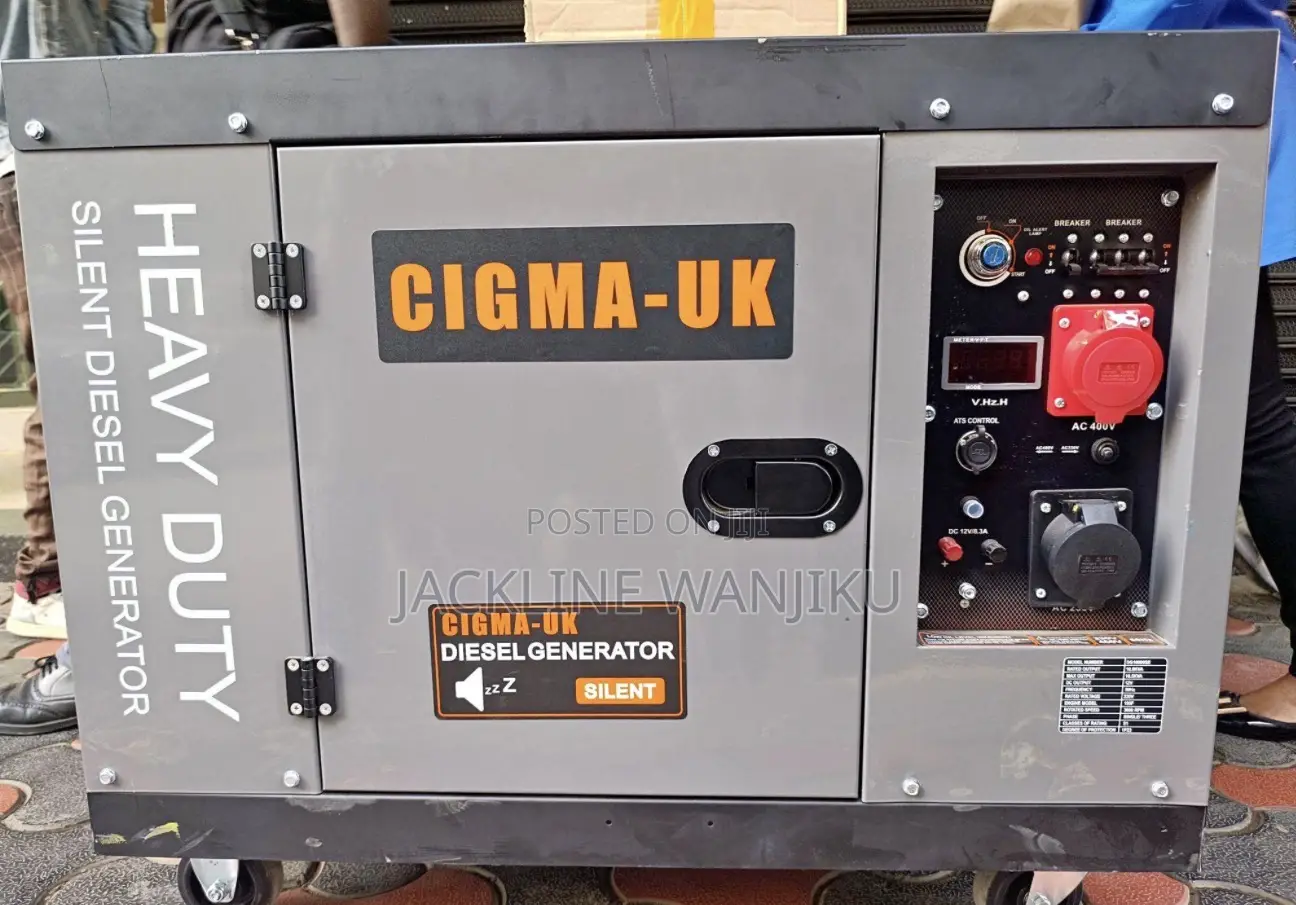 Cigma Uk 10kva Diesel Silent Generator / New Sigma Silent Generator