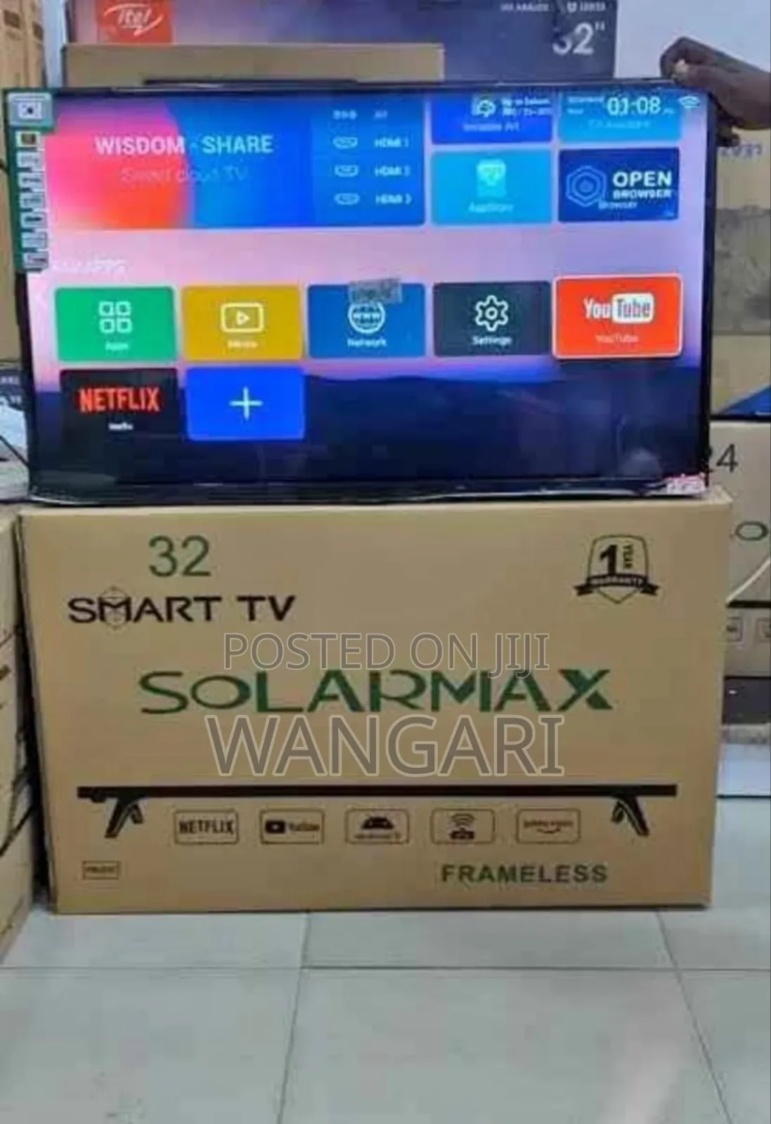 Solarmax 32 Inch Smart Tv With Multiple Hdmi Pots