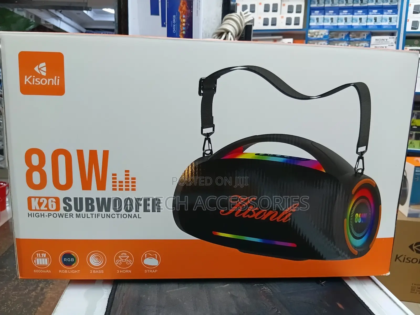 The Kisonli Is a Professional Portable Party Subwoofer Speaker