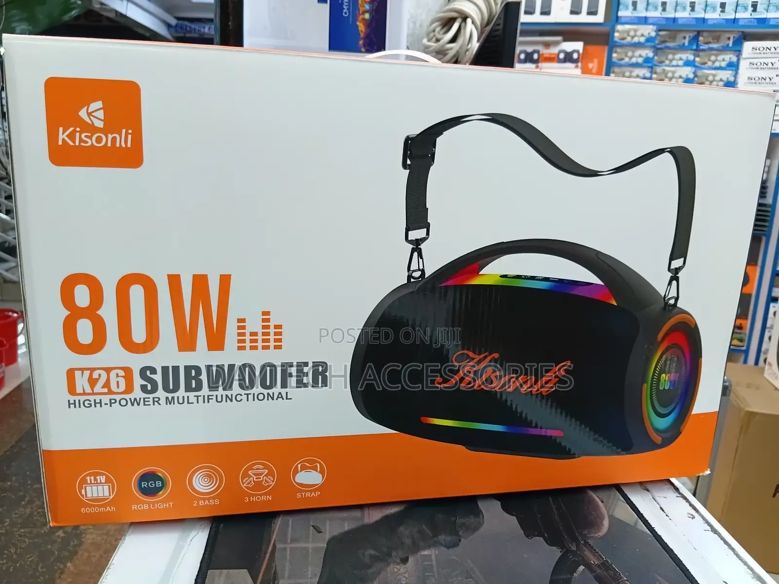 The Kisonli Is a Professional Portable Party Subwoofer Speaker