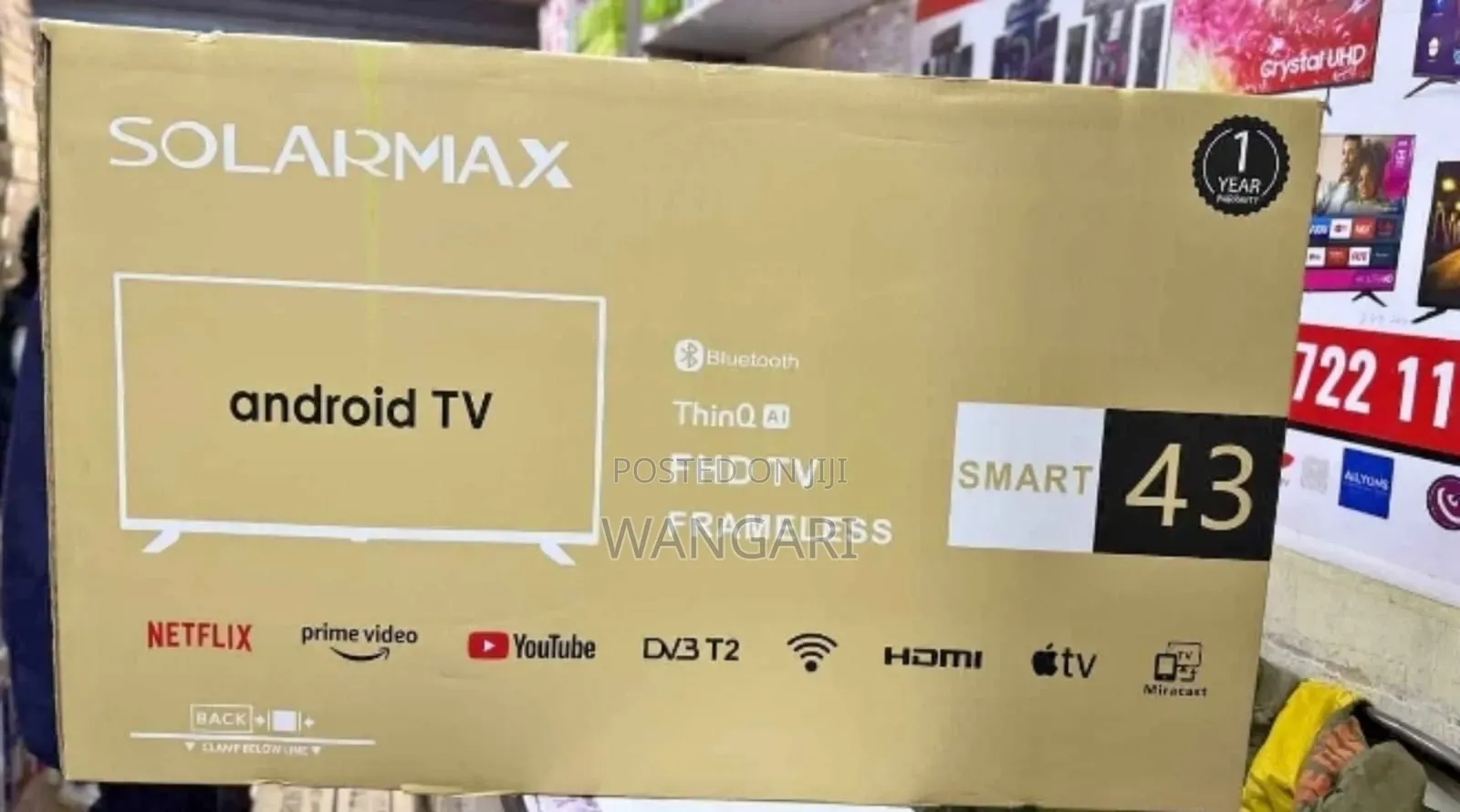 Solarmax 43 Inch Smart Tv With Ethernet Port