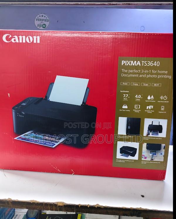Canon Pixma Ts3640 Wifi Print Scan Copy Inkjet Printer