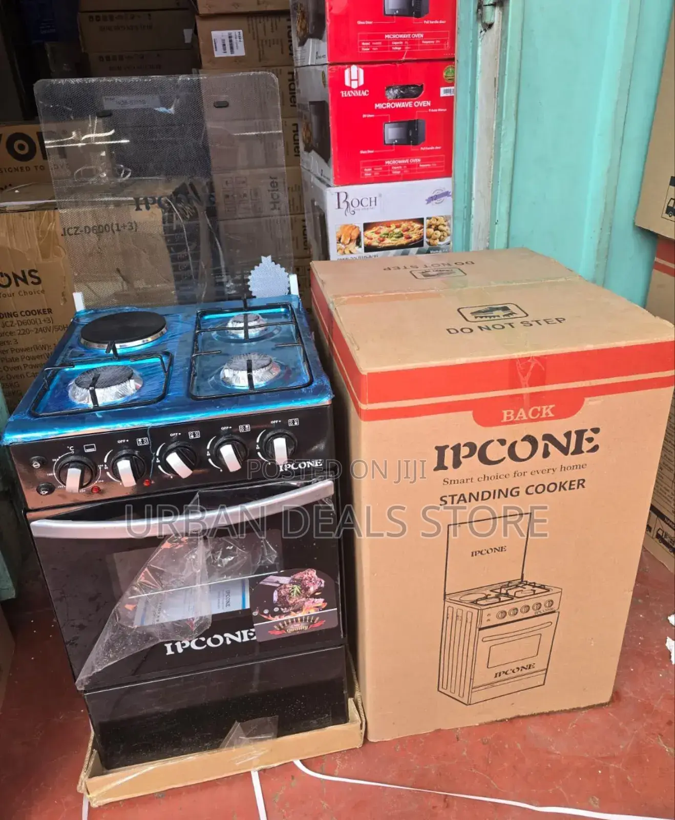 50*55 Ipcone 3+1 Standing Cooker With Electric Oven