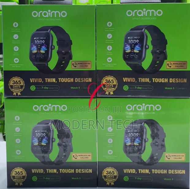 Oraimo Watch 5 Smart Watch – Big Screen, Smart Calls