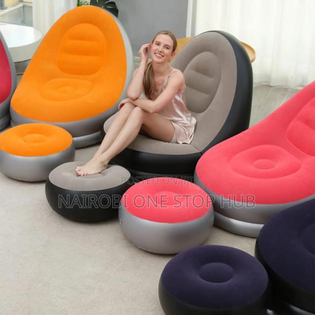Inflatable Seat With Footrest
