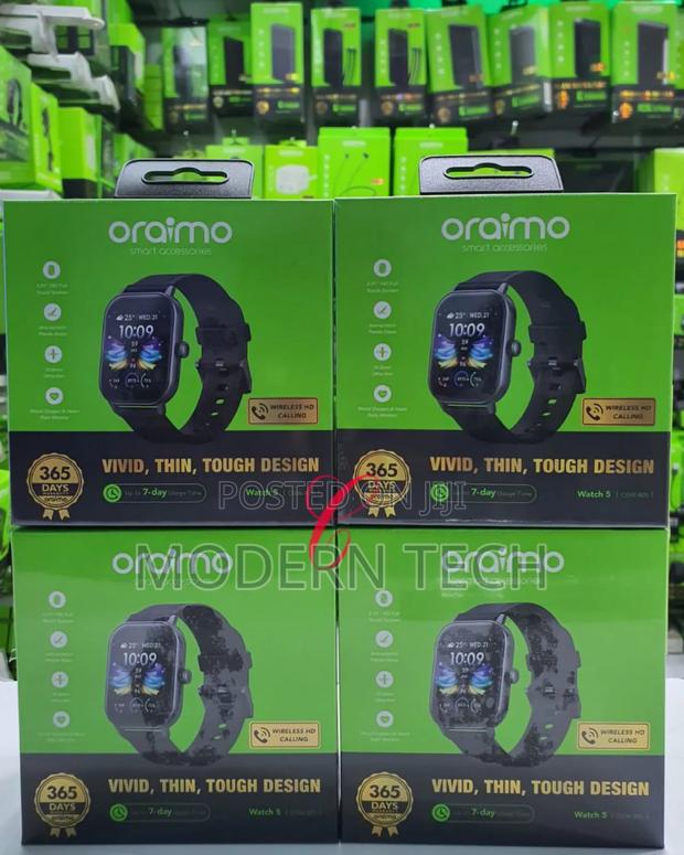 Oraimo Watch 5 – 2.01′′ Hd Smartwatch With Calling Fitness Tracking - main view