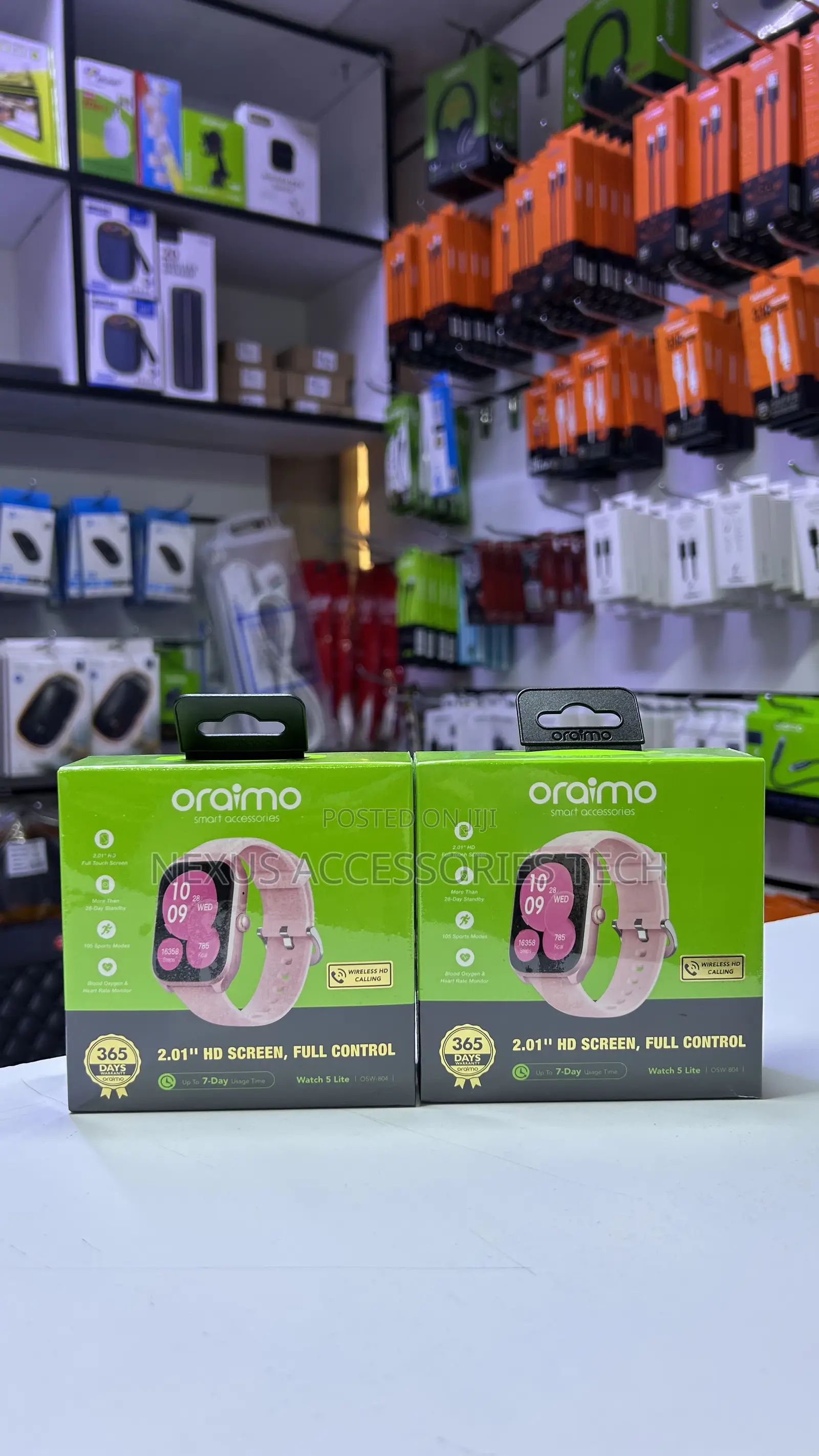 Oraimo Watch 5 Lite Osw-804 Pink – Stylish Smartwatch, Long Battery