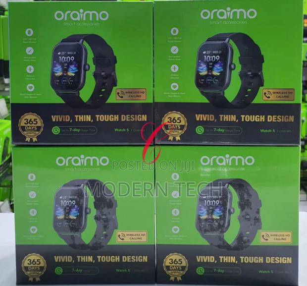 Oraimo Watch 5 – 1atm Waterproof Sports Modes