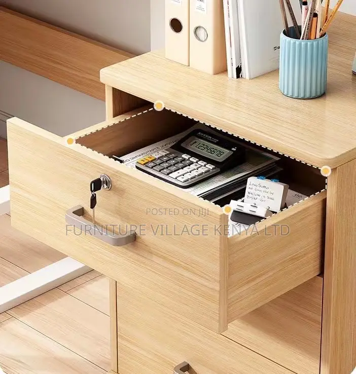 Office Cabinet; 3-drawer Wooden Filing Office Cabinet