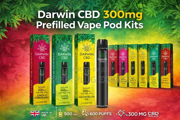 Darwin 300mg Prefilled CBD Vape Cartridge Pod Kit - main view