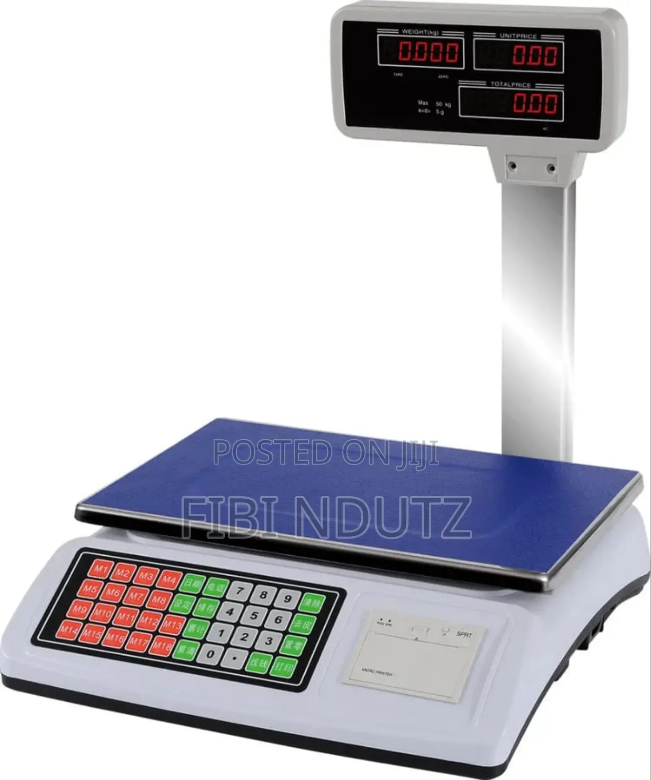 Quality 50kg Electric Weighing Scale With Receipt Printer