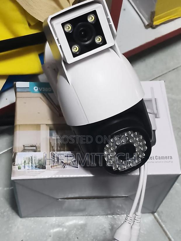 Wifi Smart Camera V380 Pro CCTV Electric Model With Ethernet Cable - thumbnail 2