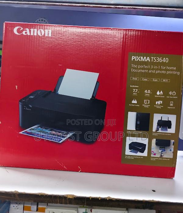 Canon Pixma Ts3640 All in One Wifi Printer Compact