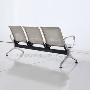Office Bench; 3-seater Steel Reception Office Bench