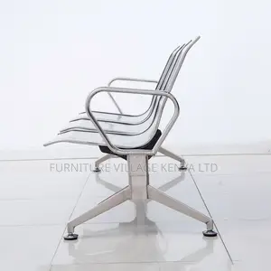 Office Bench; 3-seater Steel Reception Office Bench