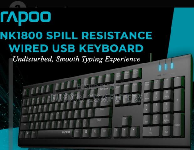 Rapoo Nk1800 Spill-resistance Wired Usb Keyboard