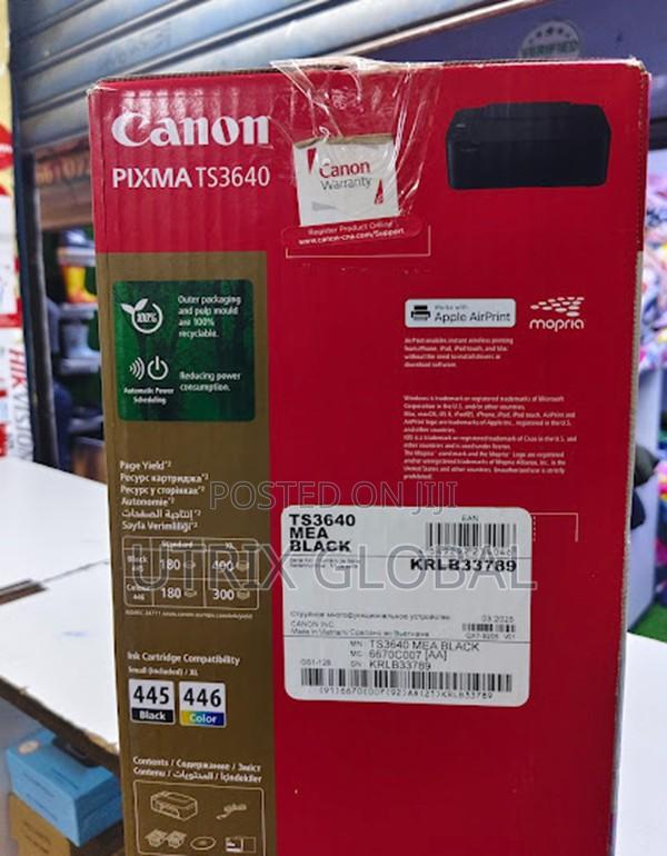 Canon Pixma Ts3640 Wireless Printer Borderless Print A4