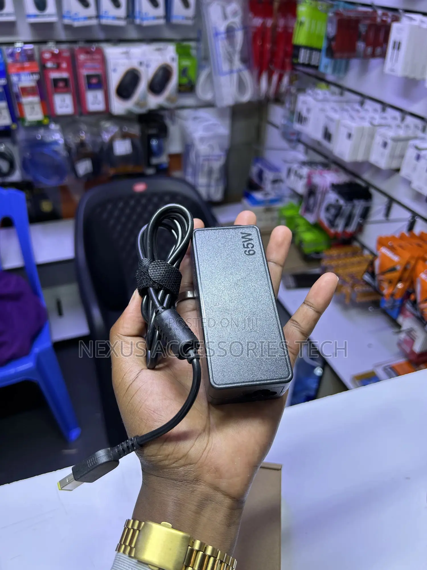 Original Lenovo Usb Laptop Charger 65w–Standard Usb Pin, Durable
