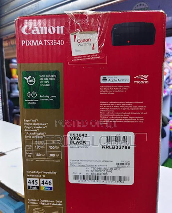 Canon Pixma Ts3640 Printer Scan Copy Compact Wireless