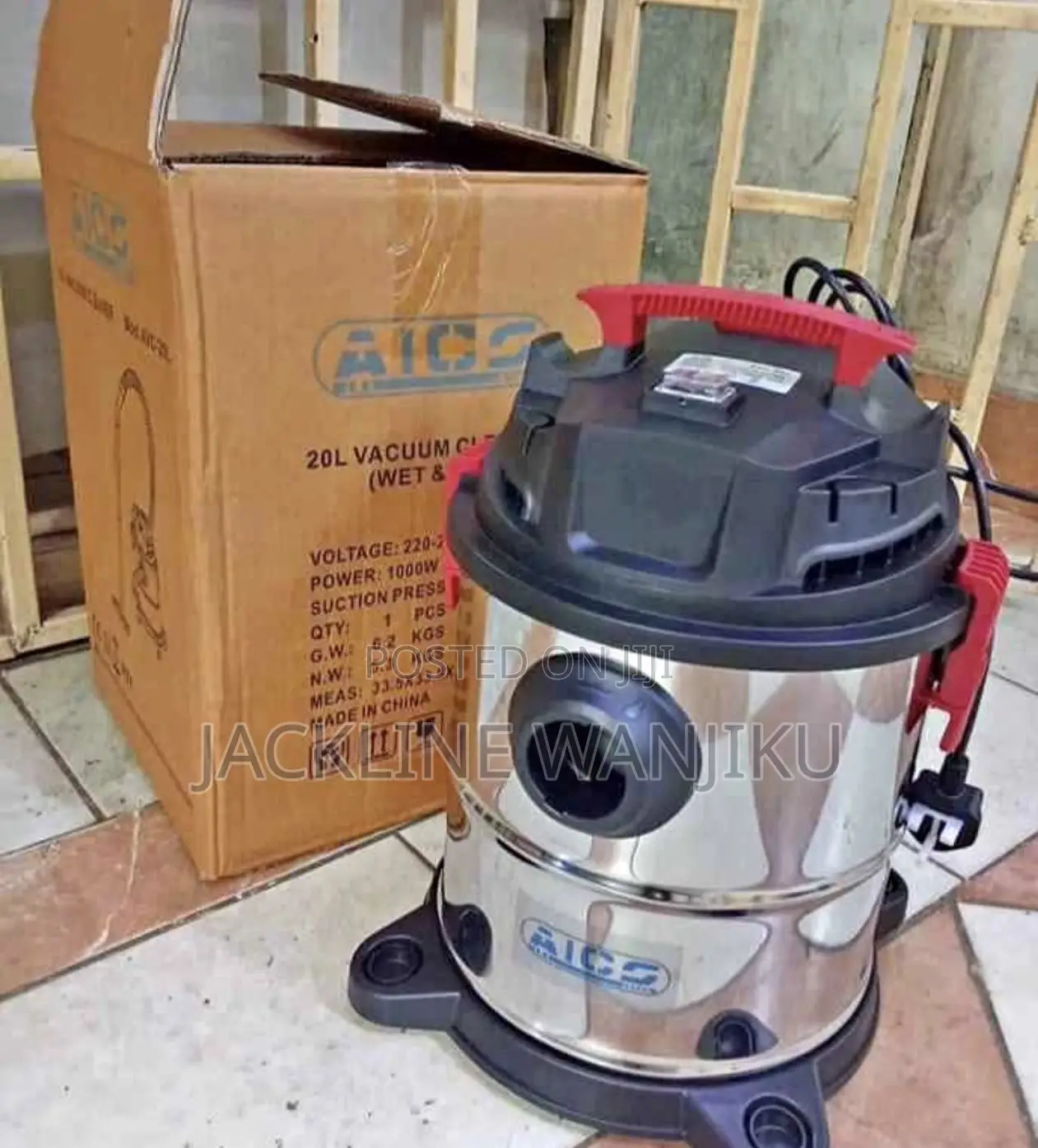 Commercial Aico Vacuum Cleaner 20l(Wet And Dry)