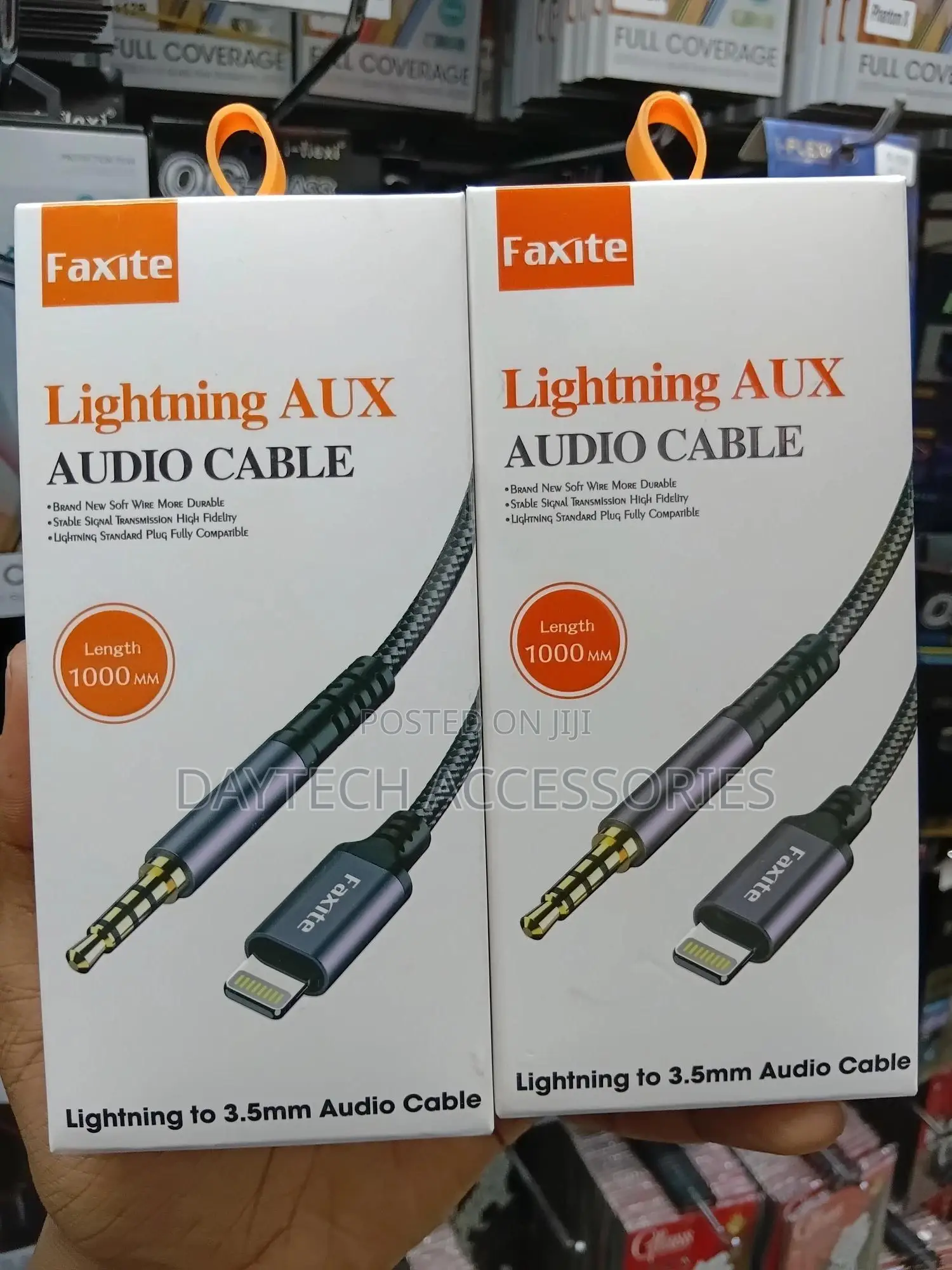 This Is a Faxite Lightning to 3.5mm Aux Audio Cable.