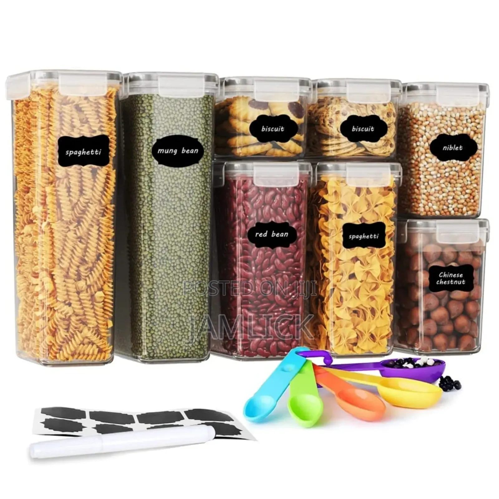 8 PCS Food / Pantry Storage Containers - Zy
