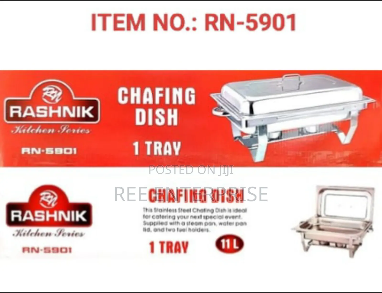 Single  Tray Chafing Dish Available