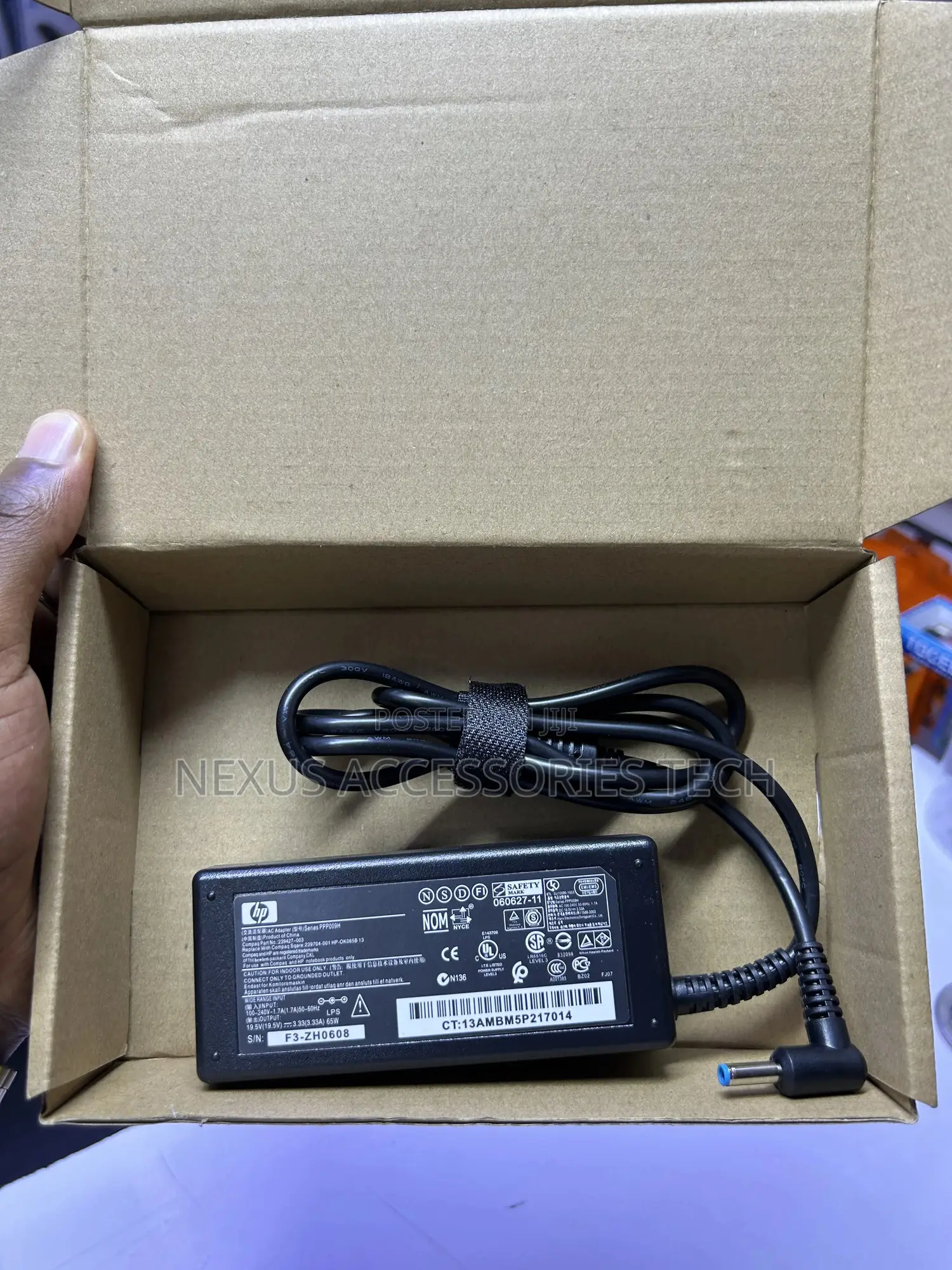 Original Hp 65w Blue Pin Laptop Charger – Fast Charging Durable