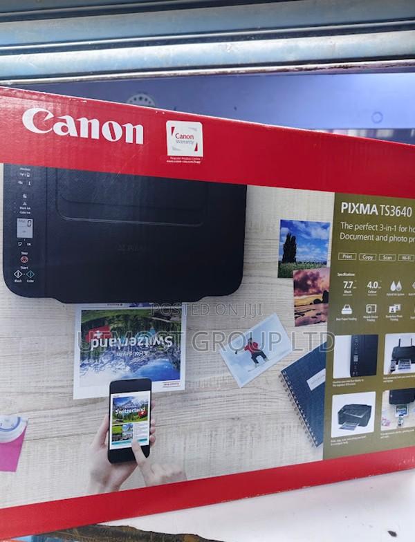 Canon Ts3640 Inkjet Printer Wifi Scan Copy Borderless
