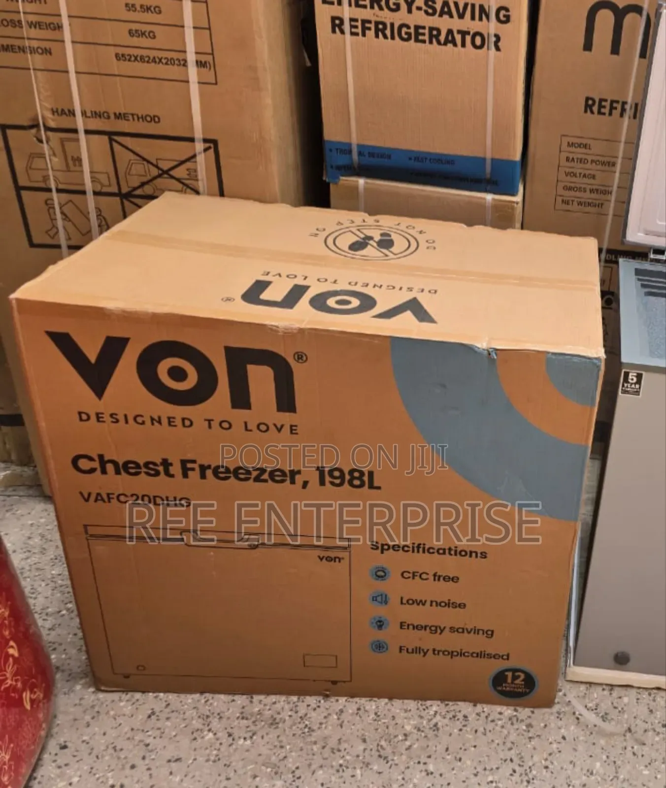 Deep Freezer 198 Litres Von  Chest  Freezer