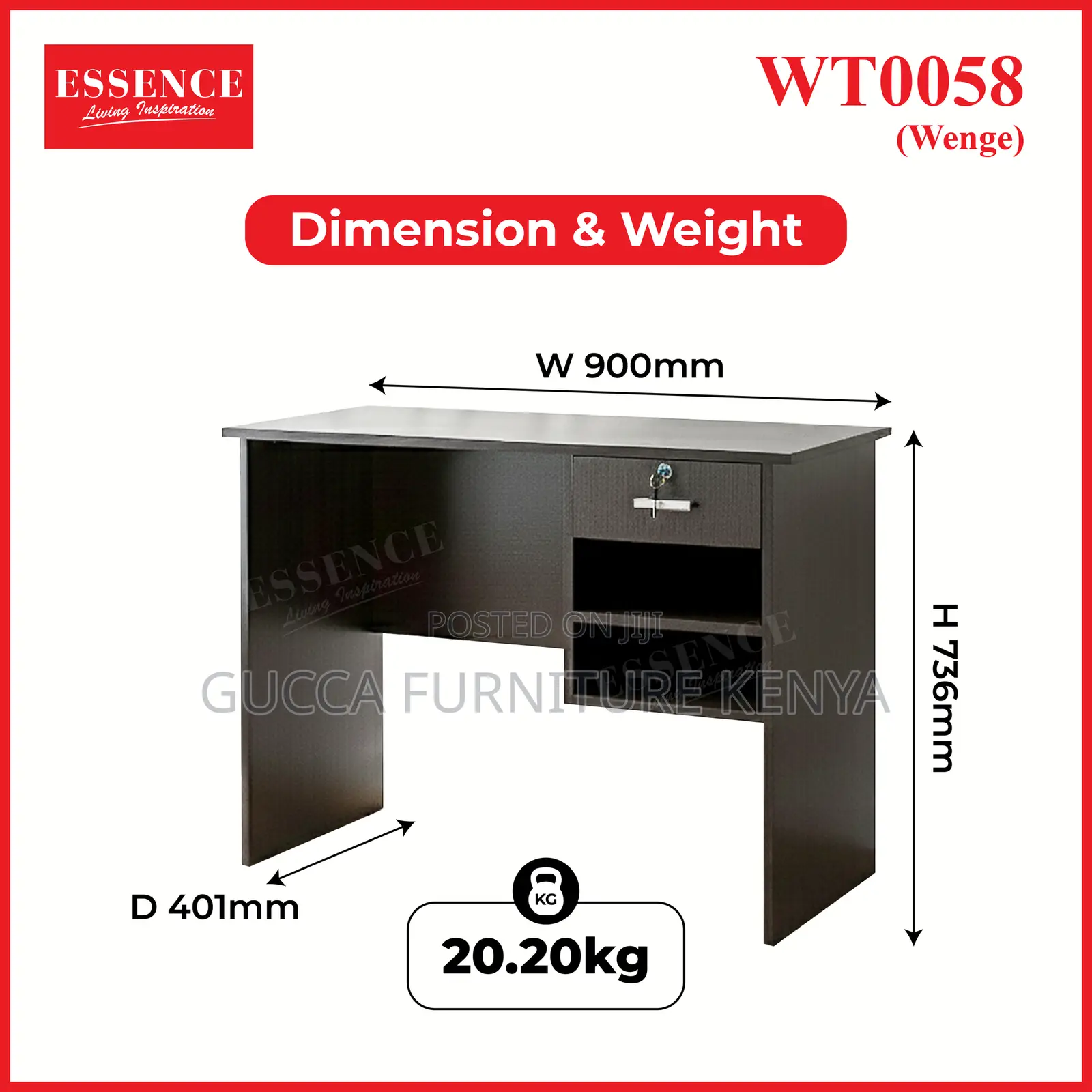 120cm Customized Office Writing Study Desk