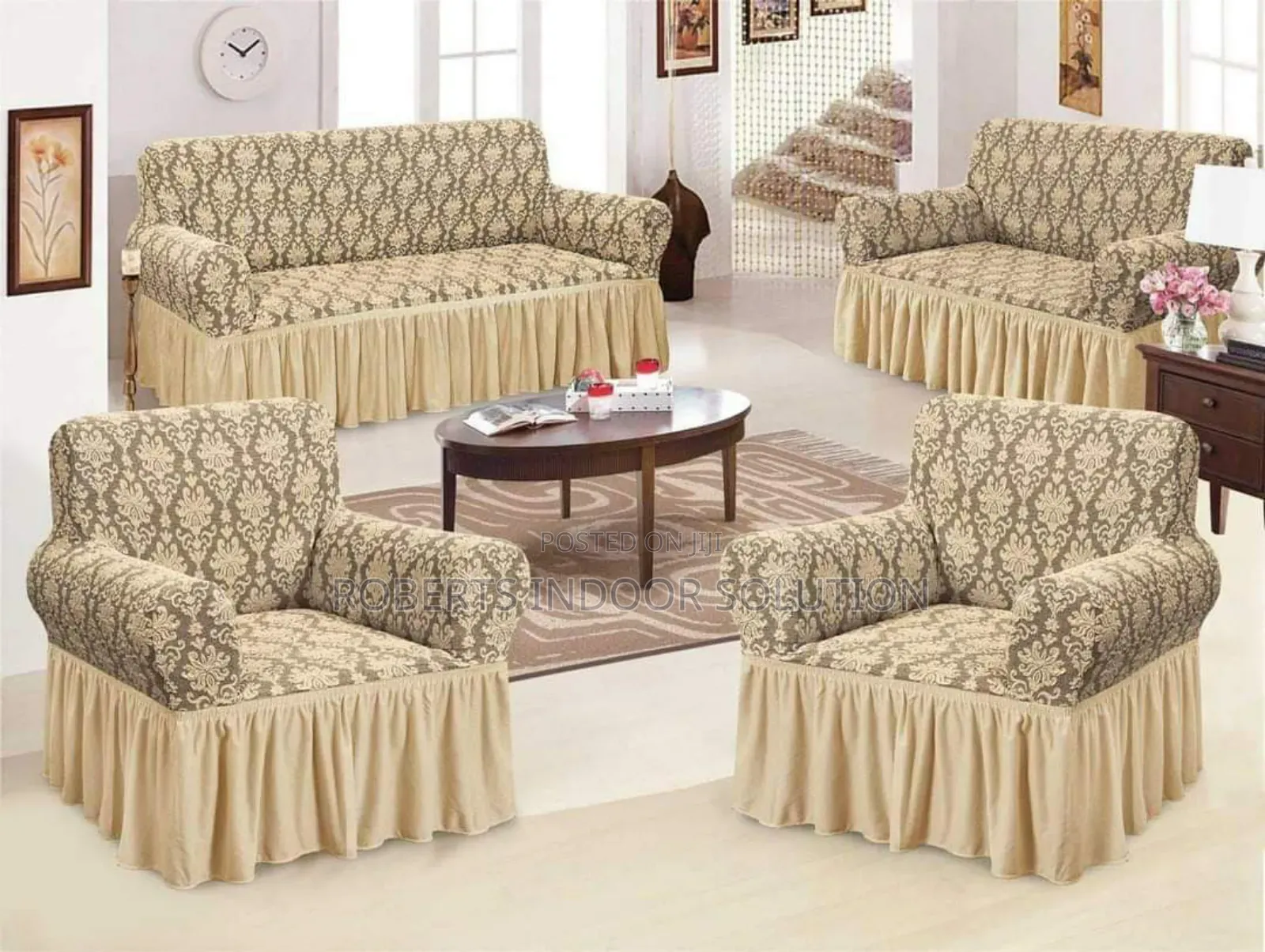 Large-Fit Jacquard Loose Covers