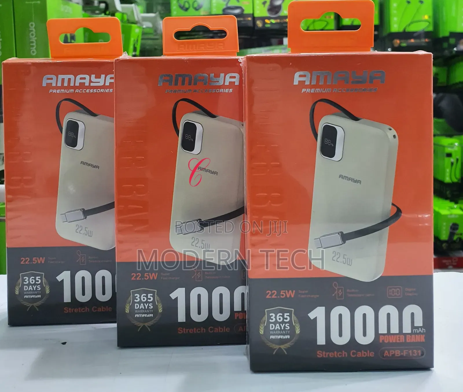 Amaya Apb-F131 10000mah Power Bank – 22.5w Fast Charging With Cable