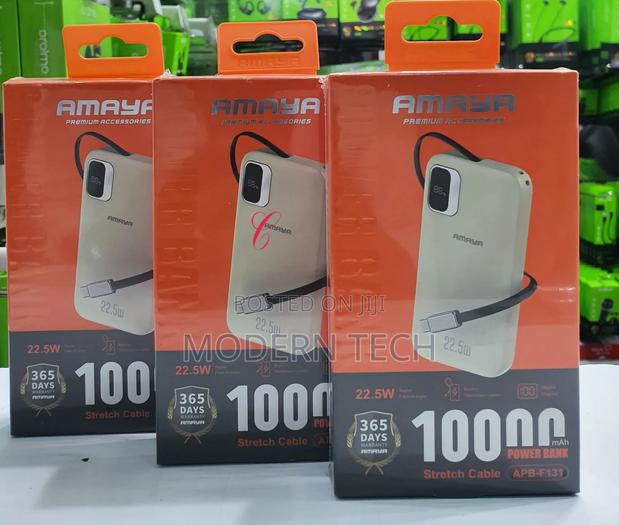 Amaya Apb-F131 10000mah Power Bank – 22.5w Fast Charging With Cable